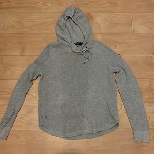 Lauren Ralph Lauren Gray Waffle Knit Pullover Sweater